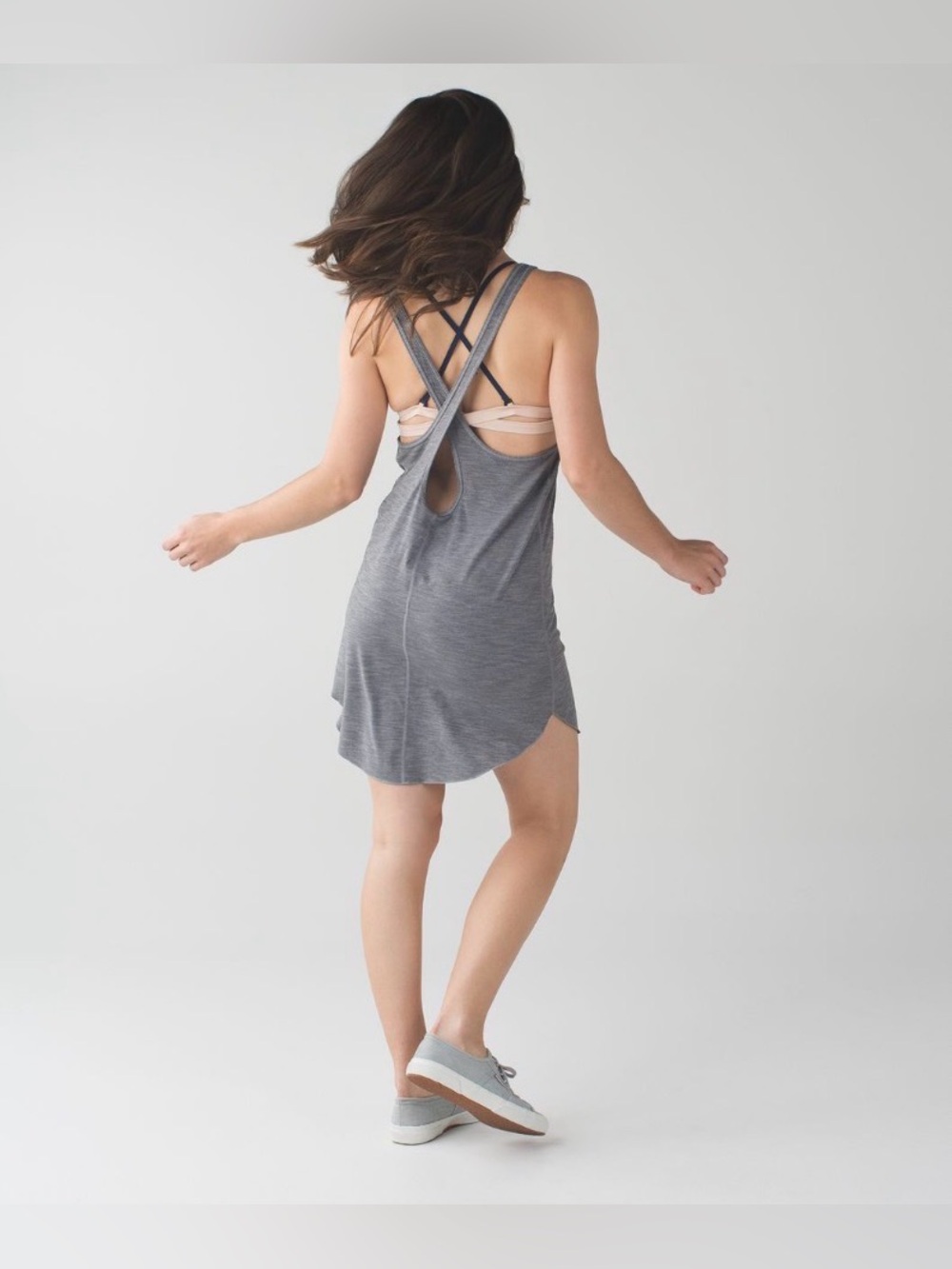 Lululemon Water: Salty Swim Dress (2015)
Heathered Slate Grey - OS Dead-stock